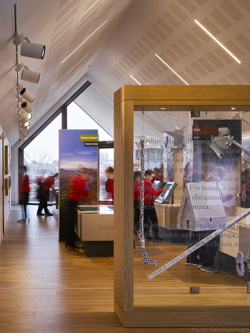 Interior view of exhibition space