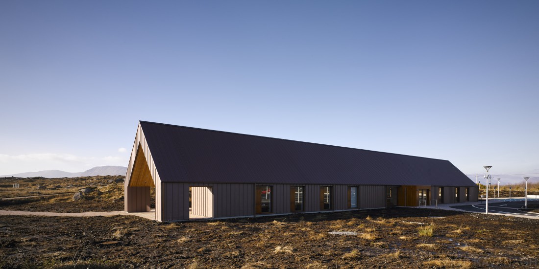 Exterior facade showing copper cladding in bogside